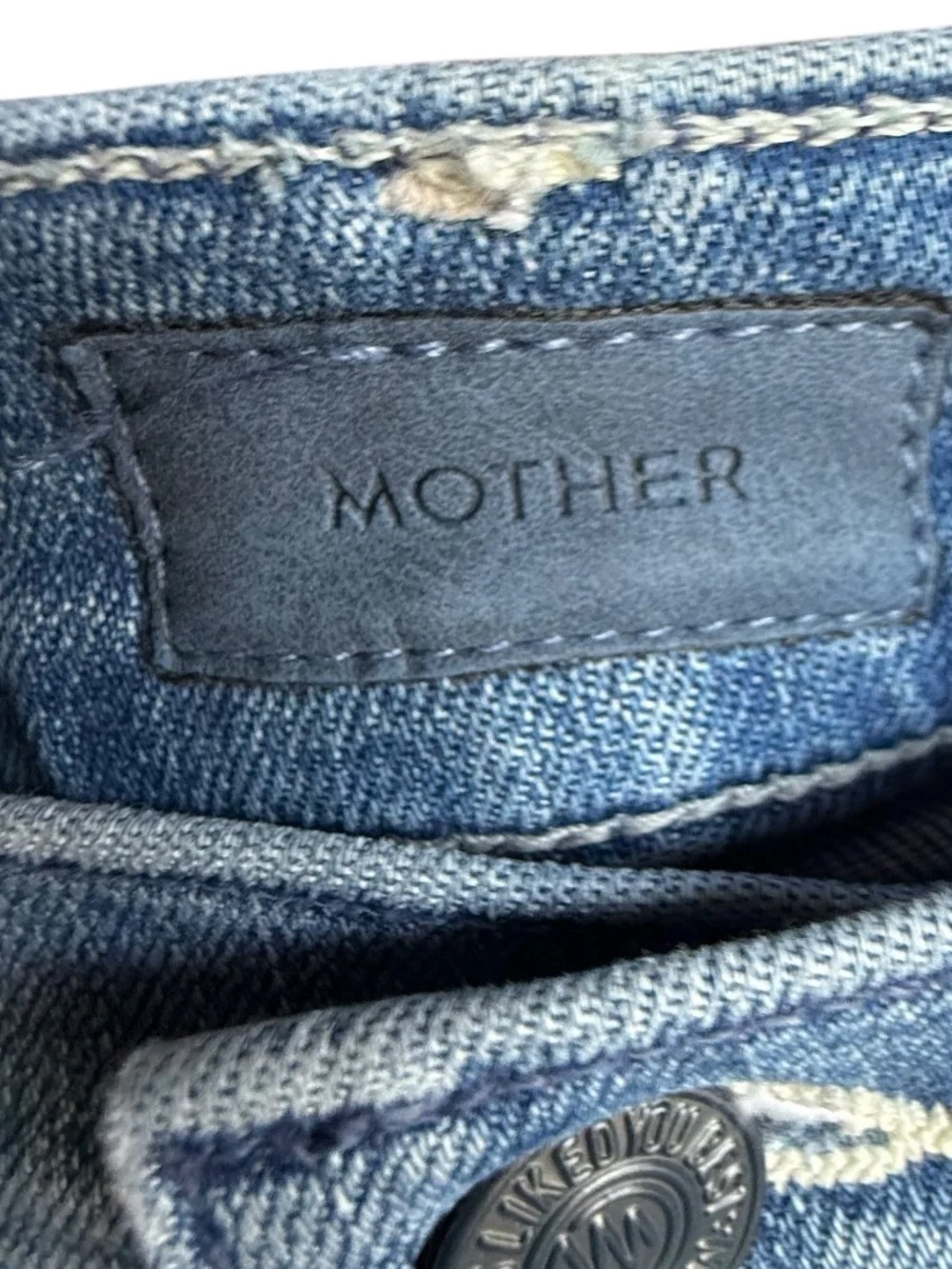 MOTHER The Hustler Ankle Fray in Can't Stop Staring Sz 31 - Picture 13 of 15
